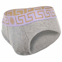 VERSACE Herren Slip - TOPEKA, Stretch Cotton, einfarbig Hellgrau S
