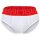VERSACE Mens Brief - Slip TOPEKA, Stretch Cotton, Solid Color White/Red M (Medium)