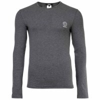 VERSACE Herren Shirt langarm - TOPEKA, Sweatshirt, Rundhals, Stretch Cotton Dunkelgrau M