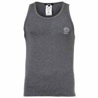 VERSACE Herren Tank Top - TOPEKA, Unterhemd, Rundhals, Stretch Cotton, einfarbig Dunkelgrau M