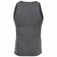 VERSACE Mens Tank Top - TOPEKA, Undershirt, Round Neck, Stretch Cotton, Solid Color Dark grey M (Medium)