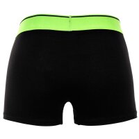 DIESEL Herren Boxershorts, 3er Pack - UMBX-DAMIENTHREEPACK, Trunks, Logobund, Cotton Stretch Schwarz/Grün/Pink S
