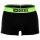 DIESEL Mens Boxer Shorts, 3-pack - UMBX-DAMIENTHREEPACK, Trunks, Logo Waistband, Cotton Stretch Black/Green/Pink S (Small)
