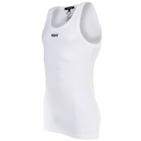 VERSACE Mens Tank Top - RIBBED,Tank Top Rex Ribbed Cotton, vest, round neck, stretch cotton White M (Medium)