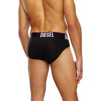 DIESEL Mens Briefs, 3-Pack - UMBR-ANDRETHREEPACK, Briefs, Cotton Stretch, plain Black XL (X-Large)