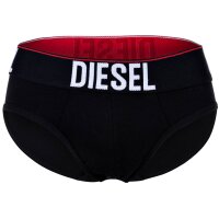 DIESEL Mens Briefs, 3-Pack - UMBR-ANDRETHREEPACK, Briefs, Cotton Stretch, plain Black XL (X-Large)