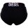 DIESEL Herren Slips, 3er Pack - UMBR-ANDRETHREEPACK, Briefs, Cotton Stretch, einfarbig Schwarz XL