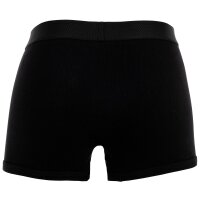 VERSACE mens boxer shorts - RIBBED, Short Trunk Tex Ribbed Cotton, Stretch Cotton, Logo Black S (Small)