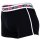 DIESEL Herren Boxershorts, 2er Pack - UMBX-SHAWN TWO PACK, Trunks, Logobund, Kontrast-Streifen, Cotton Stretch Schwarz S