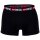 DIESEL Herren Boxershorts, 2er Pack - UMBX-SHAWN TWO PACK, Trunks, Logobund, Kontrast-Streifen, Cotton Stretch Schwarz/Grau S