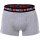 DIESEL Herren Boxershorts, 2er Pack - UMBX-SHAWN TWO PACK, Trunks, Logobund, Kontrast-Streifen, Cotton Stretch Schwarz/Grau S