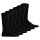 HUGO Unisex Socks, 6-Pack - RS Uni, Short Socks, Logo, Single-colored Black 43-46 (UK 9-11)
