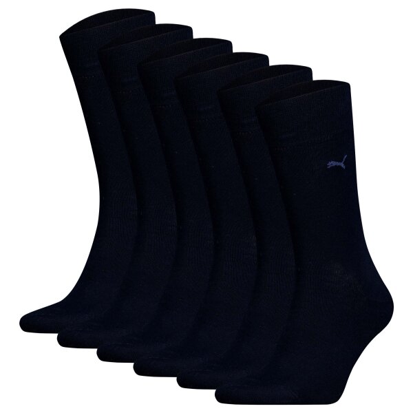 PUMA Herren Socken, 6er Pack -  Classic, Kurzsocken, Logo, einfarbig Marine 43-46