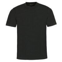 hajo mens T-shirt, 4-pack - Basic, short-sleeved, round neck, cotton, uni Black 2XL (XX-Large)