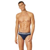 UNCOVER by SCHIESSER Mens Briefs 6-Pack - Rio Briefs, Series "Uncover", Logo Waistband Black / dark blue L (Large)