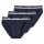 UNCOVER by SCHIESSER Mens Briefs 6-Pack - Rio Briefs, Series "Uncover", Logo Waistband Black / dark blue L (Large)