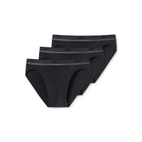 UNCOVER by SCHIESSER Mens Briefs 6-Pack - Rio Briefs, Series "Uncover", Logo Waistband Black XL (X-Large)