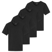 UNCOVER by SCHIESSER Mens T-Shirt 4-pack - V-neck Black M (Medium)