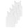 UNCOVER by SCHIESSER Herren Unterhemd 4er Pack - Serie "Uncover", Rundhals Weiß 3XL
