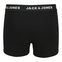 JACK&JONES Jungen Boxershorts, 10er Pack - JACHUEY TRUNKS, Baumwoll-Stretch, Logobund Schwarz 164