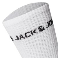 JACK&JONES Childrens Tennis Socks, 10-Pack - JACBASIC LOGO TENNISSOCK, Cotton Blend, Logo White 33-37 (UK 1-4,5)
