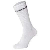 JACK&JONES Kinder Tennissocken, 10er Pack - JACBASIC LOGO TENNISSOCK, Baumwollmischung, Logo Weiß 33-37