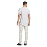 JACK&JONES Herren T-Shirt, 3er Pack - JJENOA TEE 3PK, Kurzarm, Bio-Baumwolle, einfarbig Weiß/Marineblau/Schwarz S