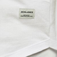 JACK&JONES Herren T-Shirt, 3er Pack - JJENOA TEE 3PK, Kurzarm, Bio-Baumwolle, einfarbig Weiß/Marineblau/Schwarz S