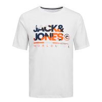 JACK&JONES Herren T-Shirt, 5er Pack - JJLUKE TEE 5PK, Kurzarm, Rundhals, Baumwolle Weiß/Blau/Schwarz S