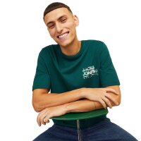 JACK&JONES Herren T-Shirt, 5er Pack - JJLUKE TEE 5PK, Kurzarm, Rundhals, Baumwolle Weiß/Blau/Schwarz S