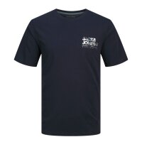 JACK&JONES mens T-shirt, 5-pack - JJLUKE TEE 5PK, short sleeve, round neck, cotton White/Blue/Black S (Small)