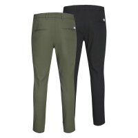 JACK&JONES Herren Chino-Hose, 2er Pack - JPSTMARCO JJDAVE 2PK, Länge 34 Schwarz/Grün 30W/34L