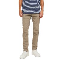 JACK&JONES Herren Chino-Hose, 2er Pack - JPSTMARCO JJDAVE 2PK, Länge 34 Beige/Blau 33W/34L