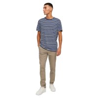 JACK&JONES mens chino trousers, 2-pack - JPSTMARCO JJDAVE 2PK, length 34 Beige/Blue 33W/34L