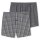 SCHIESSER mens woven boxer shorts, 2-pack - pants, cotton Grey S (Small)