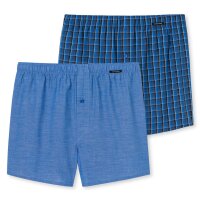 SCHIESSER Herren Web-Boxershorts, 2er Pack - Unterhose,...