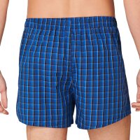 SCHIESSER Herren Web-Boxershorts, 2er Pack - Unterhose, Baumwolle Blau 3XL