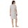 SCHIESSER Damen Nachthemd 95cm - Nachtwäsche, Kurzarm, Baumwolle, Muster Grau/Weiß S