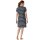 SCHIESSER ladies nightgown 95cm - nightwear, short sleeve, cotton, pattern Dark blue/White 5XL (XXXXX-Large)
