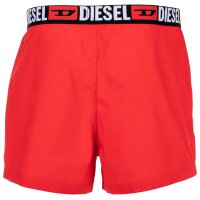 DIESEL Herren Web-Boxershorts, 2er Pack - UMBX-STARKTWOPACK, Baumwolle, Webgummibund Schwarz/Rot S
