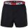 DIESEL Herren Web-Boxershorts, 2er Pack - UMBX-STARKTWOPACK, Baumwolle, Webgummibund Schwarz/Rot S