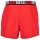 DIESEL Mens Woven Boxer Shorts - UMBX-STARKTWOPACK, Cotton, Woven elastic Waistband Black/Red S (Small)