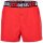 DIESEL Mens Woven Boxer Shorts - UMBX-STARKTWOPACK, Cotton, Woven elastic Waistband Black/Red 2XL (XX-Large)
