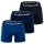 G-STAR Herren Boxershorts, 3er Pack - Boxer Briefs, Cotton Stretch Blau L