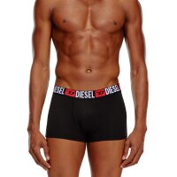 DIESEL Herren Boxershorts, 2er Pack - UMBX-DAMIENTWOPACK, Trunks, Logobund, Cotton Stretch Schwarz M