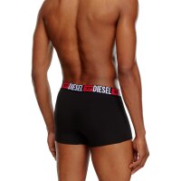 DIESEL Herren Boxershorts, 2er Pack - UMBX-DAMIENTWOPACK, Trunks, Logobund, Cotton Stretch Schwarz M