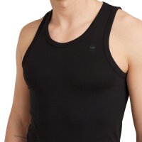 G-STAR Herren Tank Tops - Base Tank Top, Rundhals, Baumwolle, einfarbig Schwarz 2XL