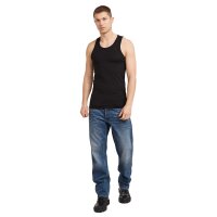 G-STAR Mens Tank Tops - Base Tank Top, round neck, cotton, single-coloured Black XXL (2X-Large)