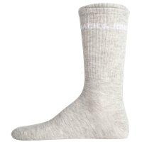 JACK&JONES mens tennis socks, 12 pack - JACLOGO, One Size Black/Grey 40-46 (UK 7-11)