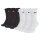 NIKE Unisex 6er Pack Sportsocken - Everyday, Cotton Cushioned Crew, einfarbig Schwarz/Weiß 42-46